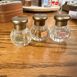 Tocca Gold and Clear Decorative Bottles Trio